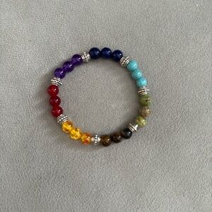 Colorful Chakra Beaded Bracelet